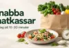 Snabba matkassar – snabblagade middagskassar för dig med ont om tid En matkasse med färska grönsaker, en tallrik pasta och en kökstimer bredvid texten ”Snabba matkassar – Middag på 10–30 minuter”.